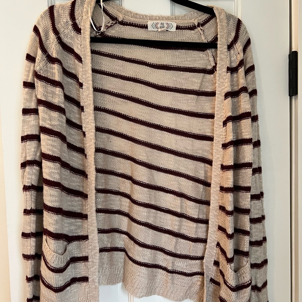 Striped Sweater Cardigan